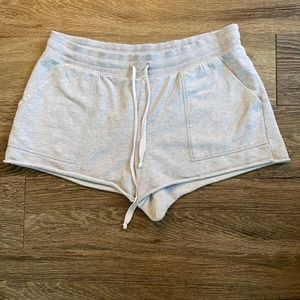 Aerie light gray sweat shorts size large